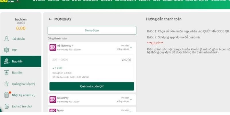 Hướng dẫn nạp tiền HB88 3 Những khuyến mãi hấp dẫn khi nạp tiền vào tài khoản HB88